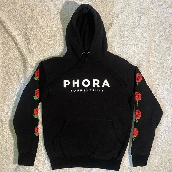 Apparel Phora Pink Roses Hoodie Phora Yours Truly Butterfly Hoodie